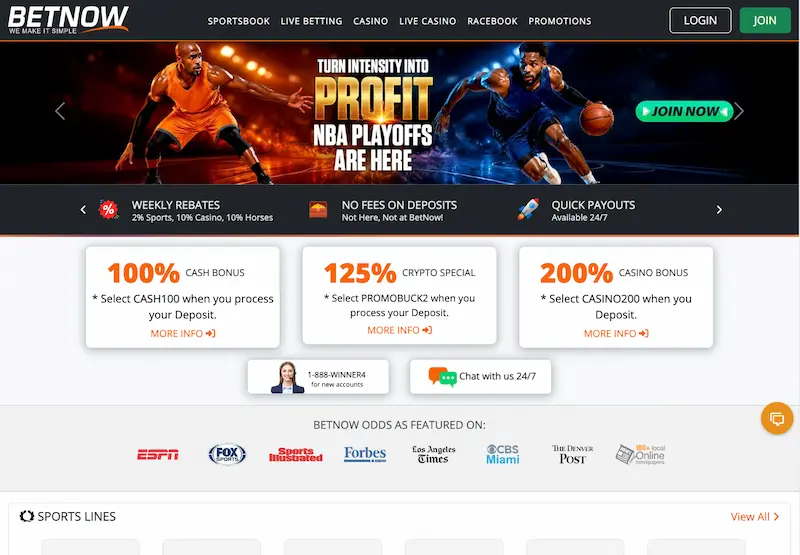 betnow sportsbook home